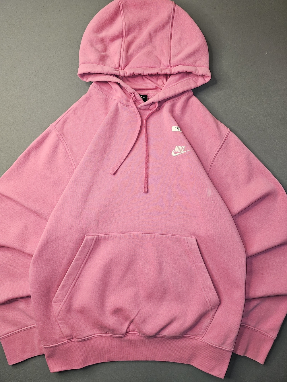 Vintage Nike Spellout Hoodie - Pink Pullover - Embroidered Swoosh Logo